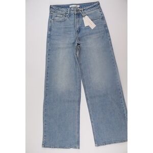 Altar'd State Wide Leg Jeans 0 Light Wash Denim Casual High Rise Boho New